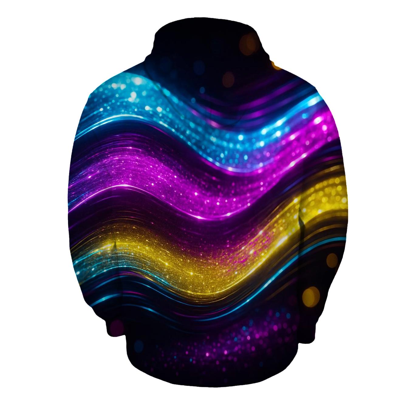 Electric Disco Ripple printed hoodies