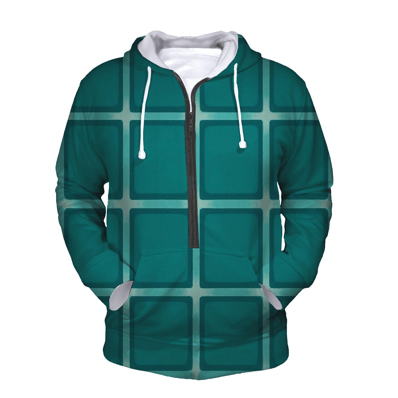 Itajime Geometric Grid hoodie trends
