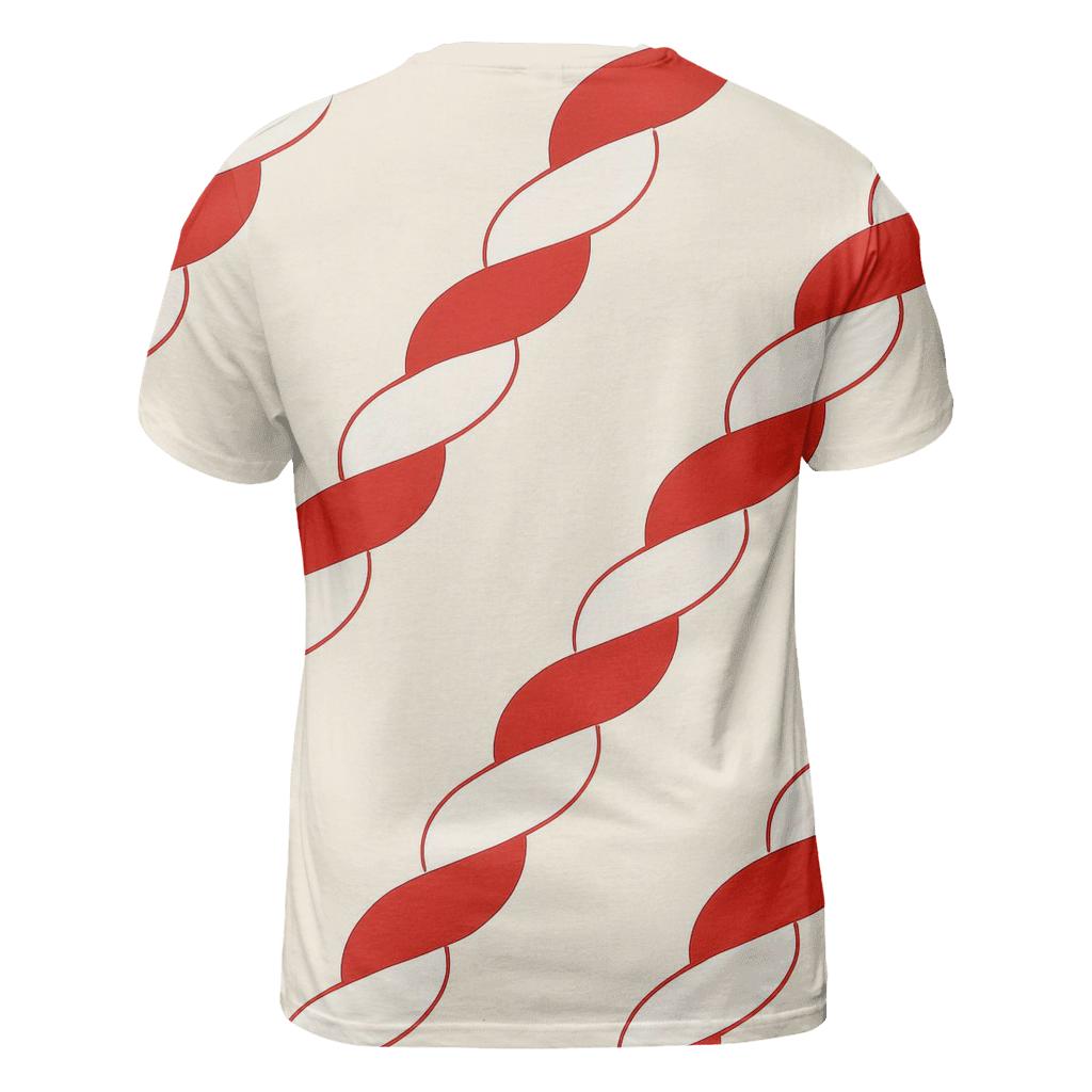 Geometric Candy Cane Twist statement graphic shirts