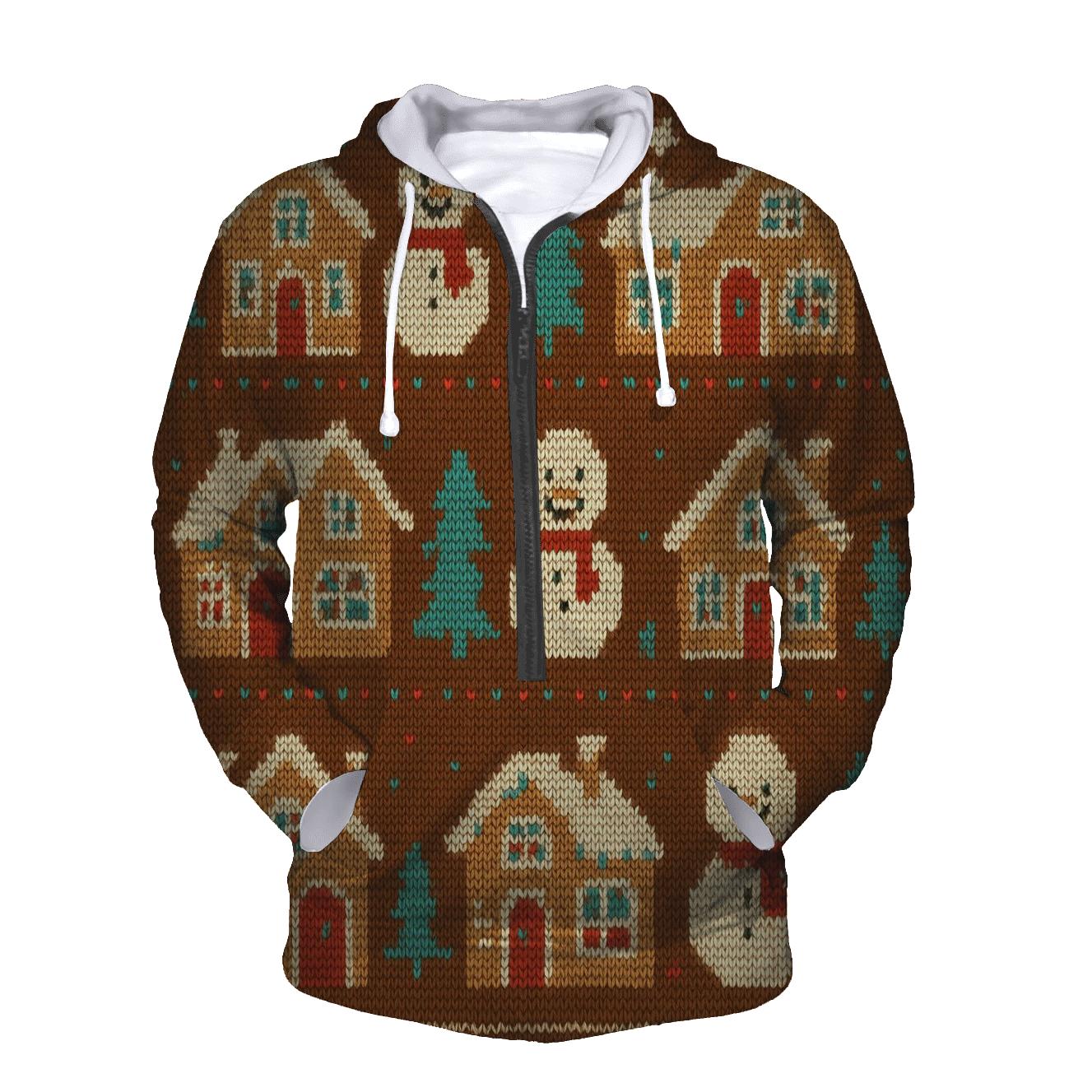 Gingerbread Village Parade Design hoodie designs