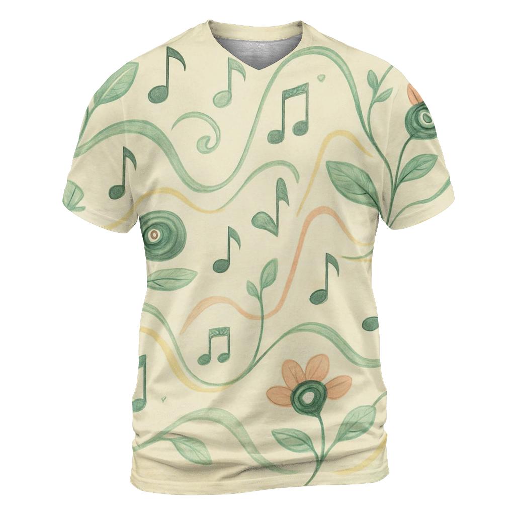 Soundwave Garden creative print fashion shirts
