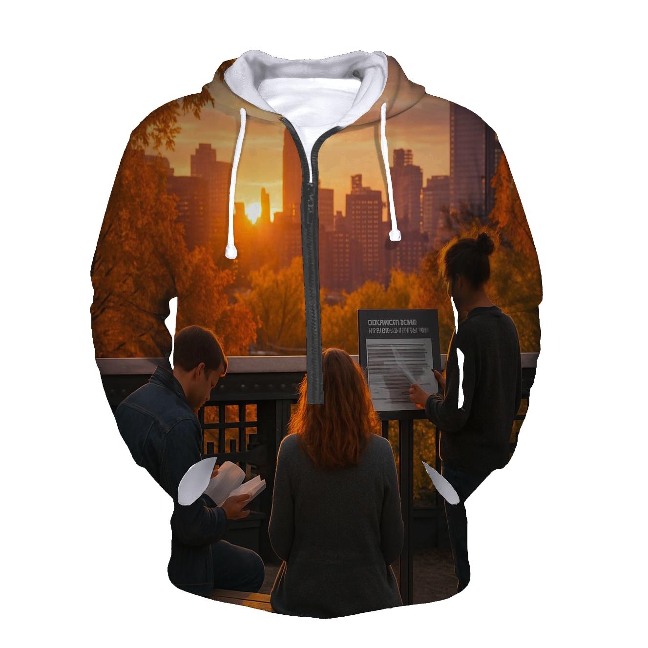 Autumn Sunset From Highline Overpass hoodies fashion