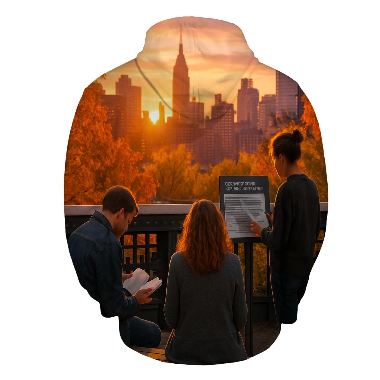 Autumn Sunset From Highline Overpass hoodies fashion