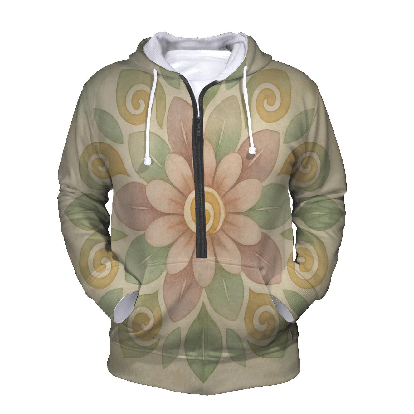 Quiet Bloom Mandala custom hoodies