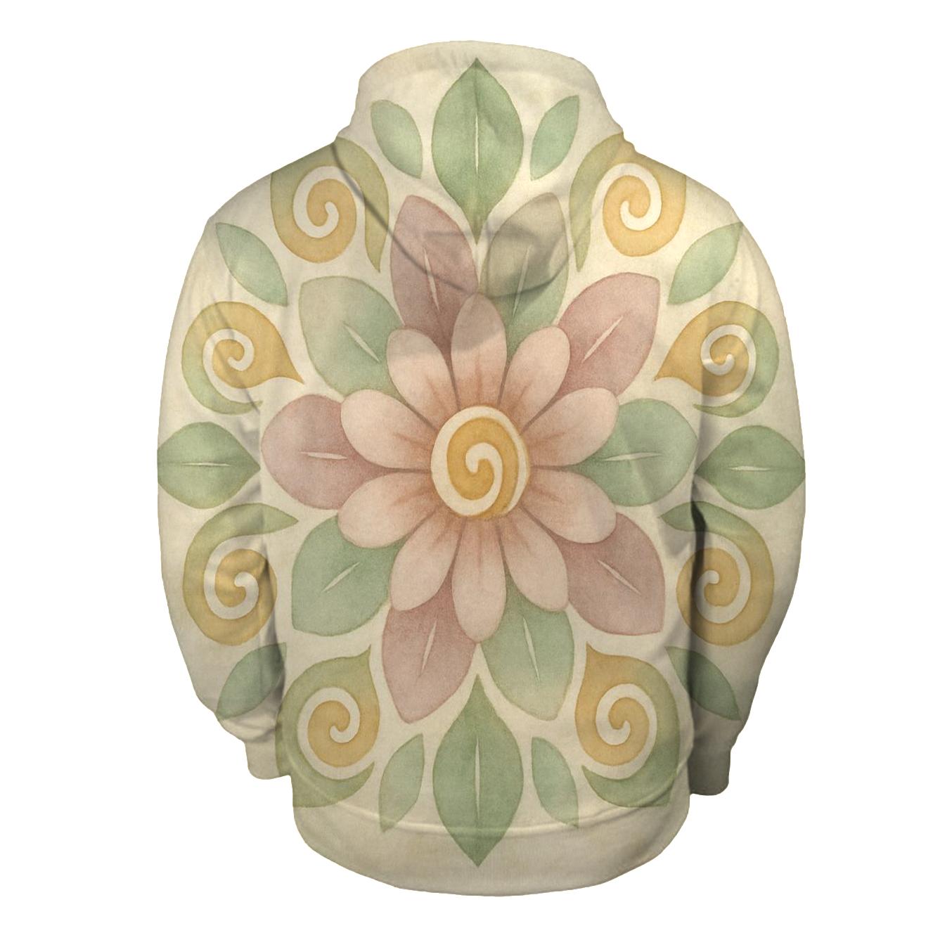 Quiet Bloom Mandala custom hoodies