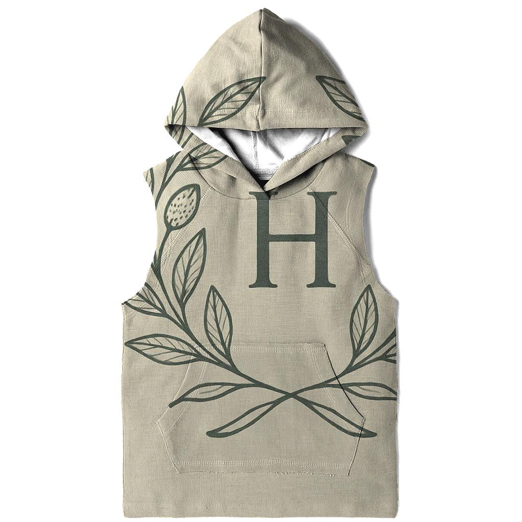 Botanical Linework Emblem lightweight hoodies