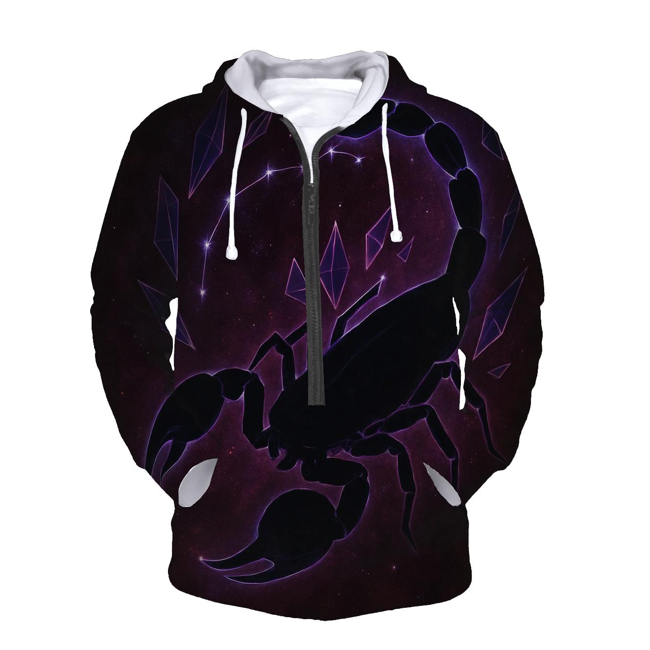 Scorpio Galactic Scorpion Sigil hoodie trends