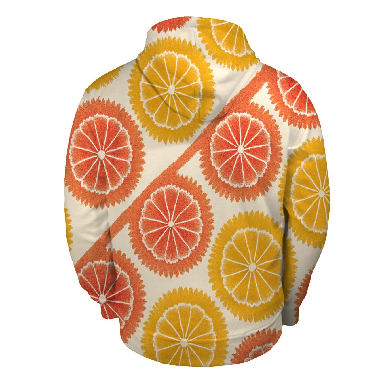 Diagonal Sunrise Kumo embroidered hoodies