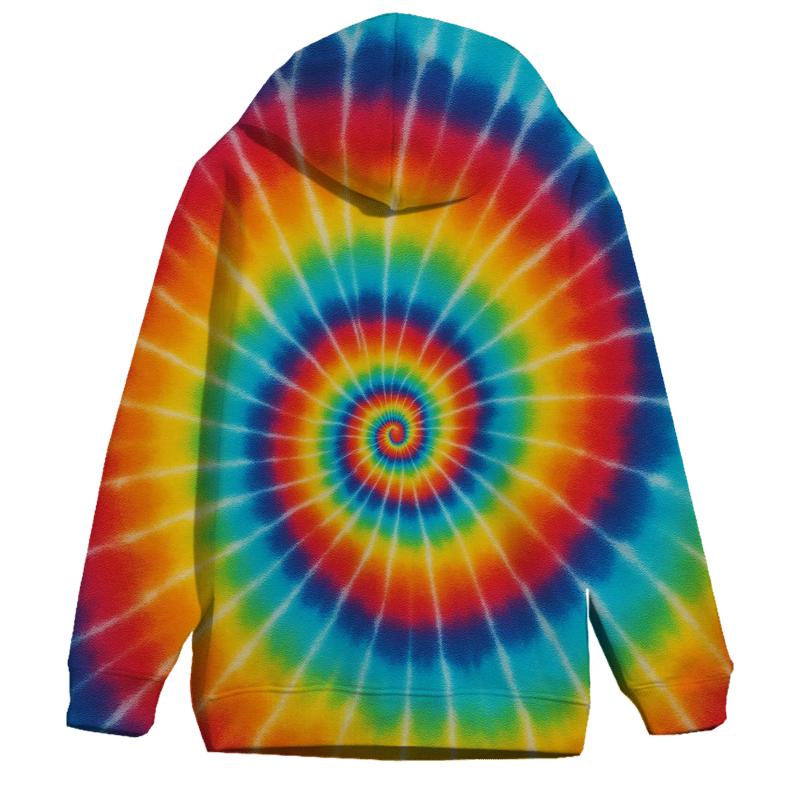 Rainbow Spiral Burst premium hoodies