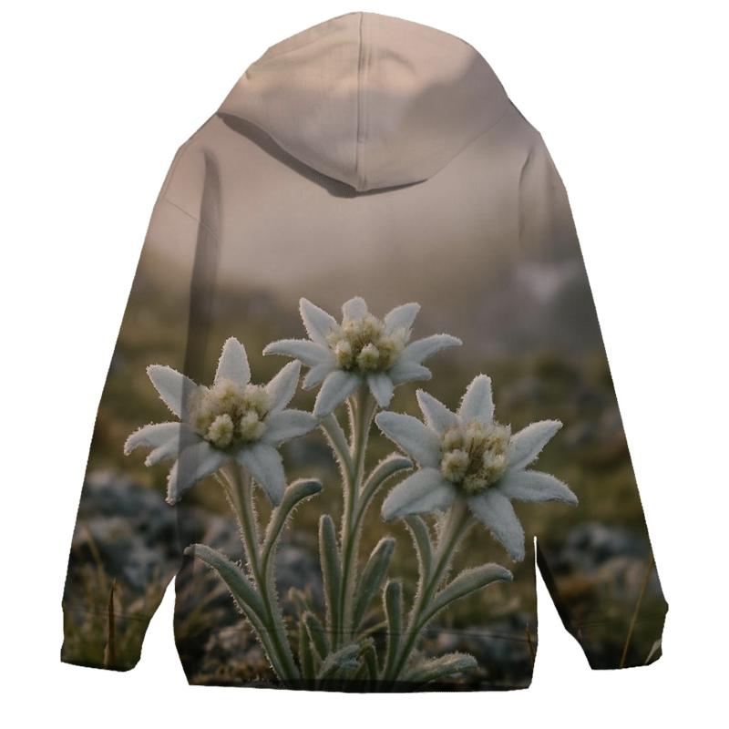 Mist Over Alpine Edelweiss Patch hoodies fashion