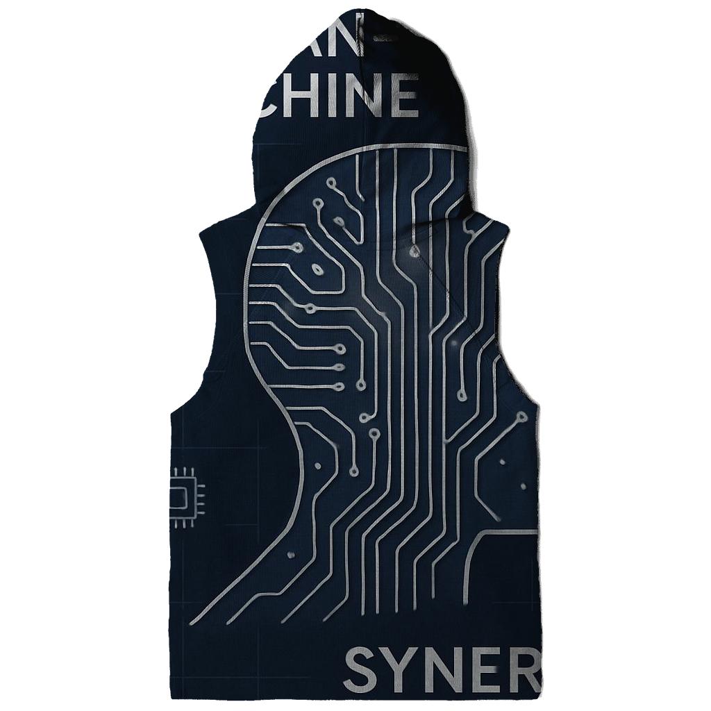 Minimal Tech Circuit Poster pullover hoodies