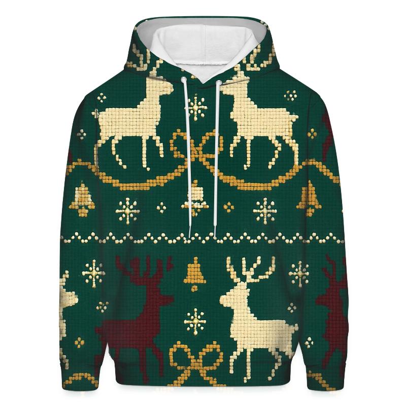 Reindeer Ribbon Carousel Design hoodies fashion