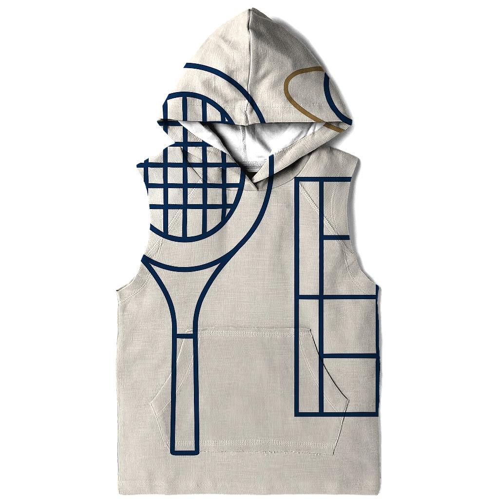 Minimal Tennis Geometry pullover hoodies