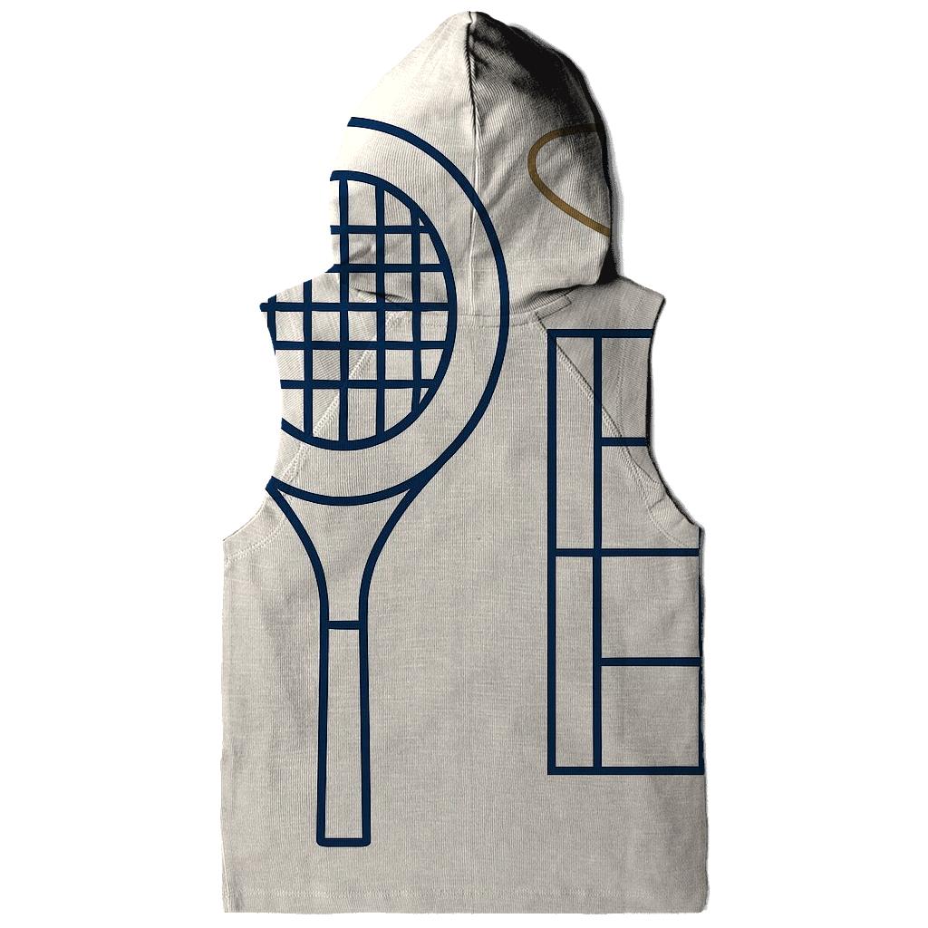 Minimal Tennis Geometry pullover hoodies