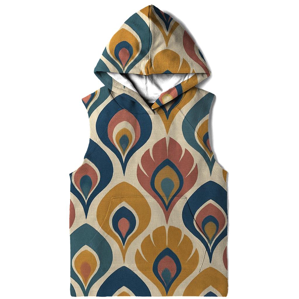 Peacock Feather Silhouette custom hoodies