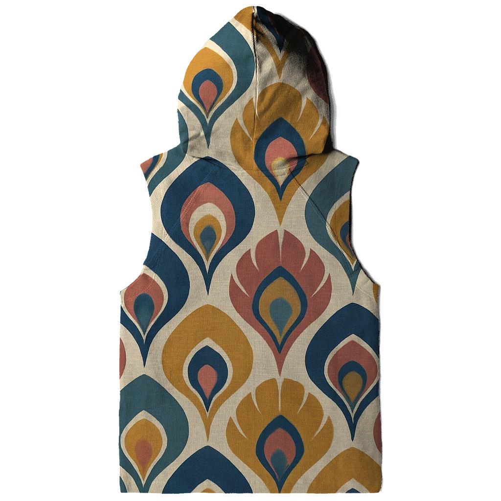 Peacock Feather Silhouette custom hoodies