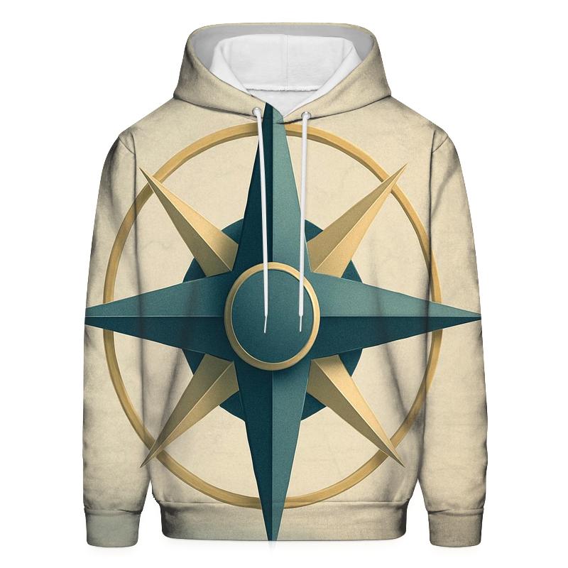 Compass Of Stillness embroidered hoodies