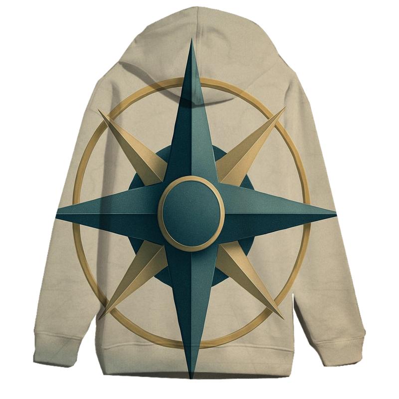 Compass Of Stillness embroidered hoodies