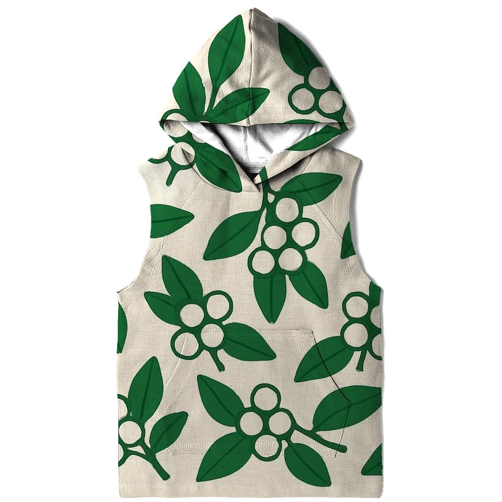 Abstract Mistletoe Geometry embroidered hoodies