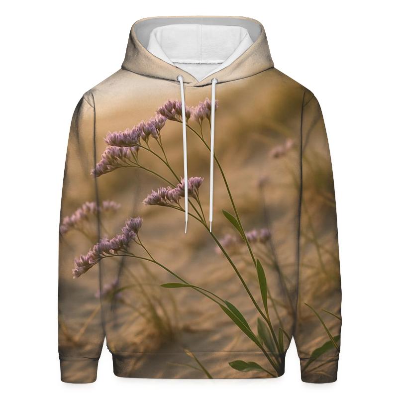 Coastal Dune Sea Lavender Drift lightweight hoodies