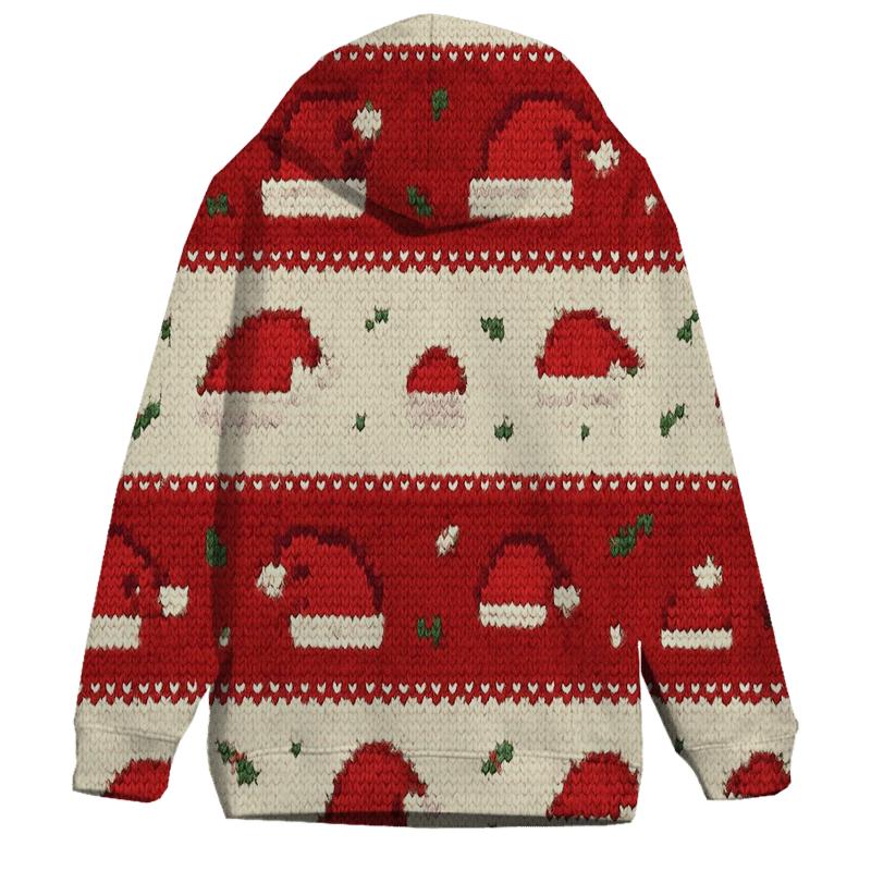 Santa Hat Scatter Bands Design hoodie trends