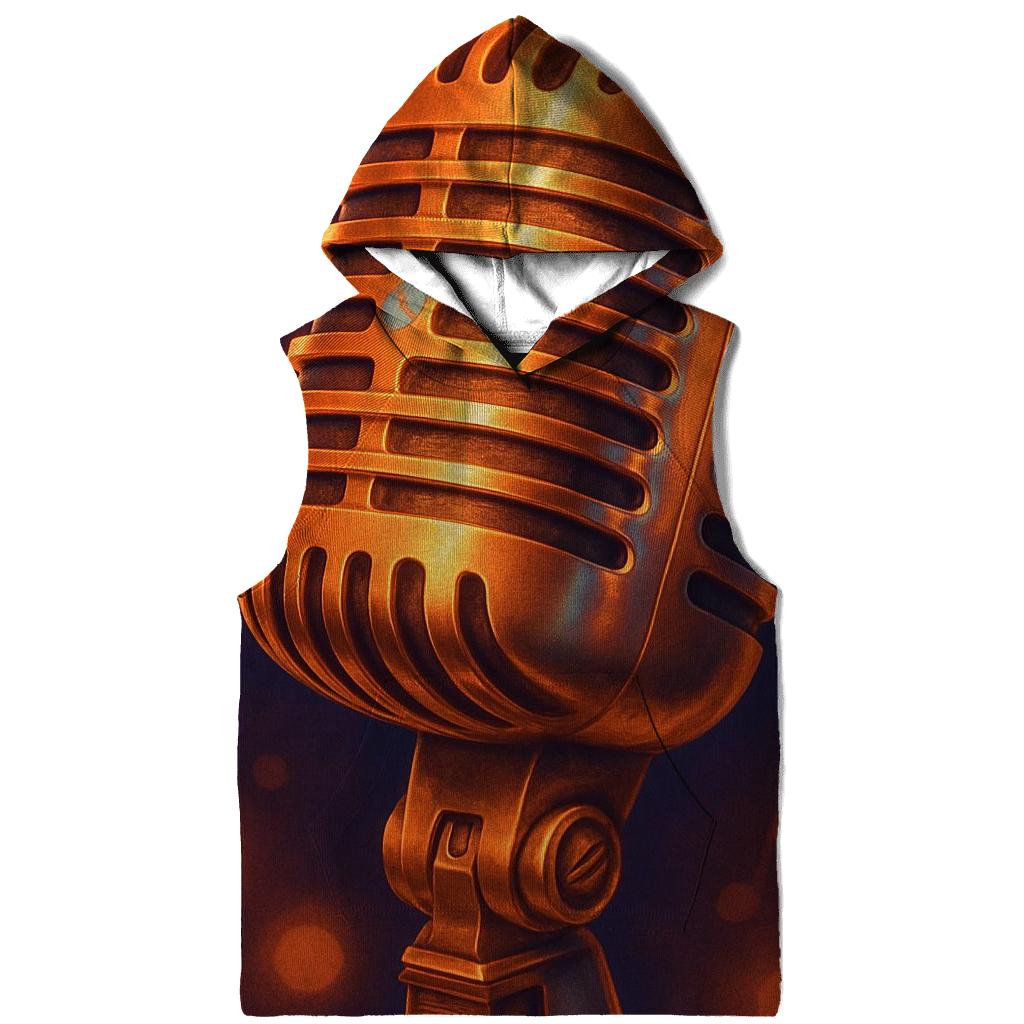 Microphone Glow Portrait hoodie trends