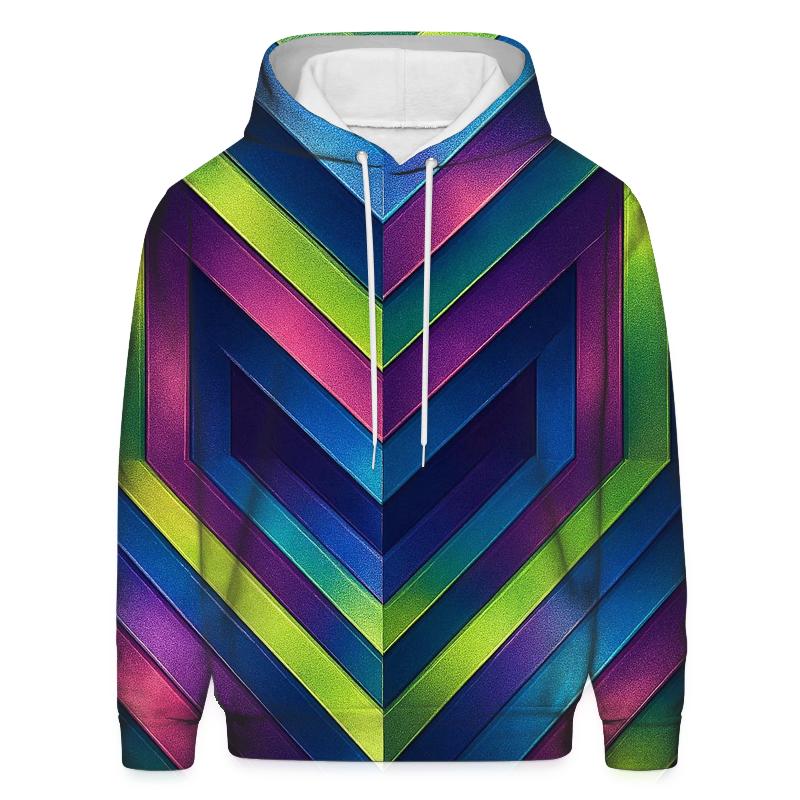 Galaxy Prism Strip zip-up hoodies