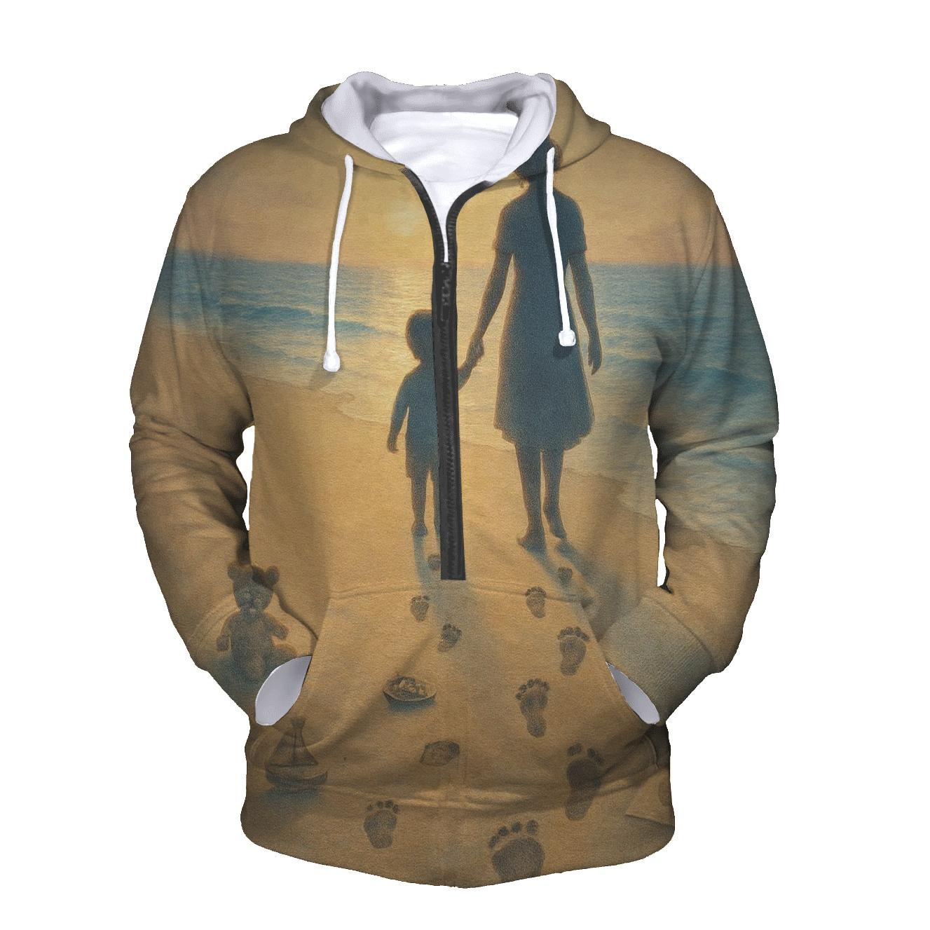 Footprints In The Heart premium hoodies