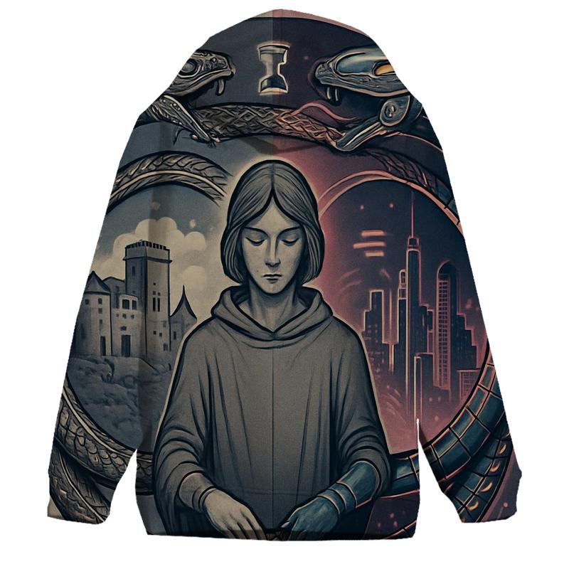 Mirrored Ouroboros Twins heavyweight hoodies