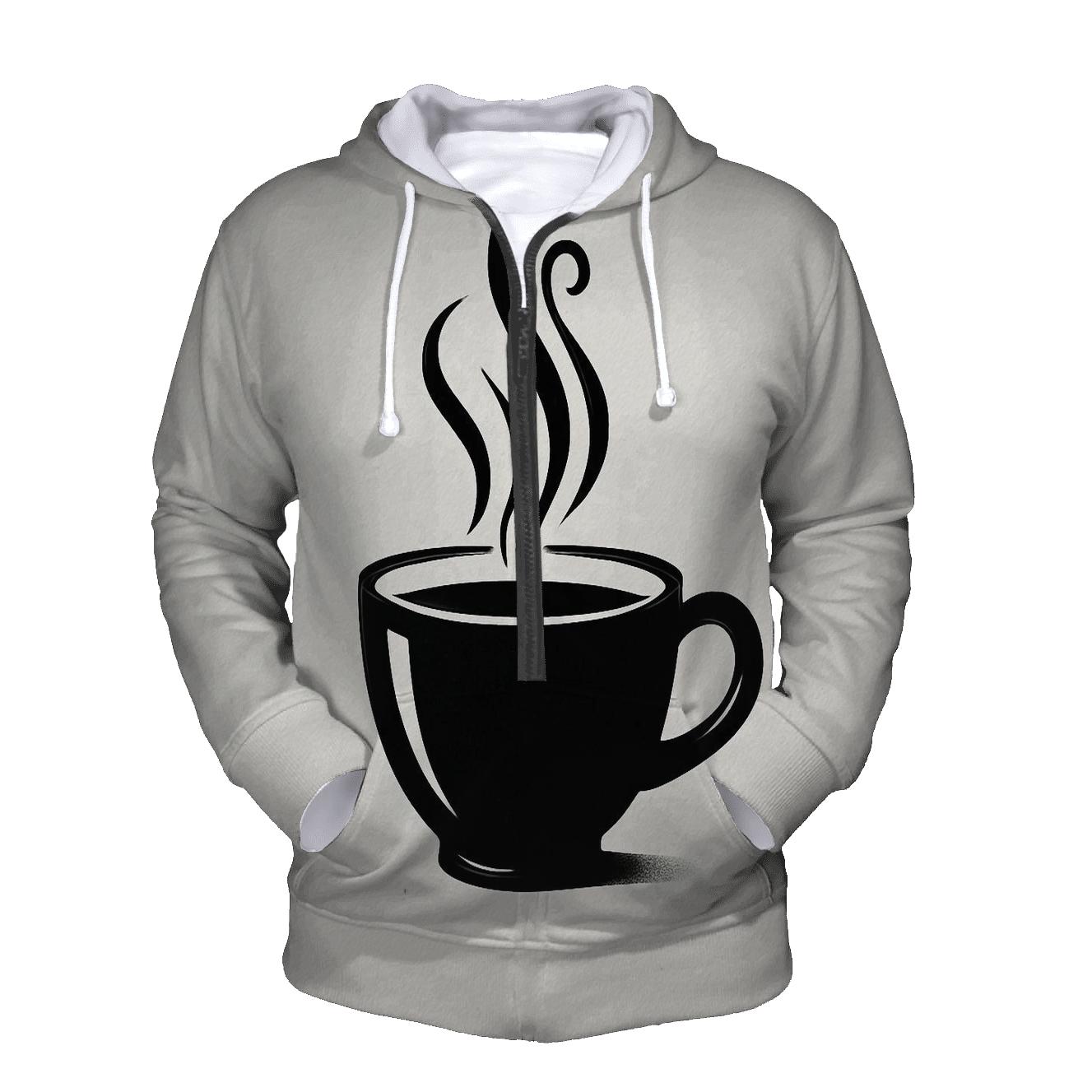 Morning Steam Outline lightweight hoodies
