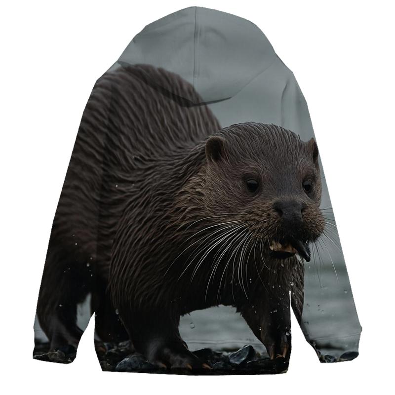 Estuary Grazer Eurasian Otter custom hoodies
