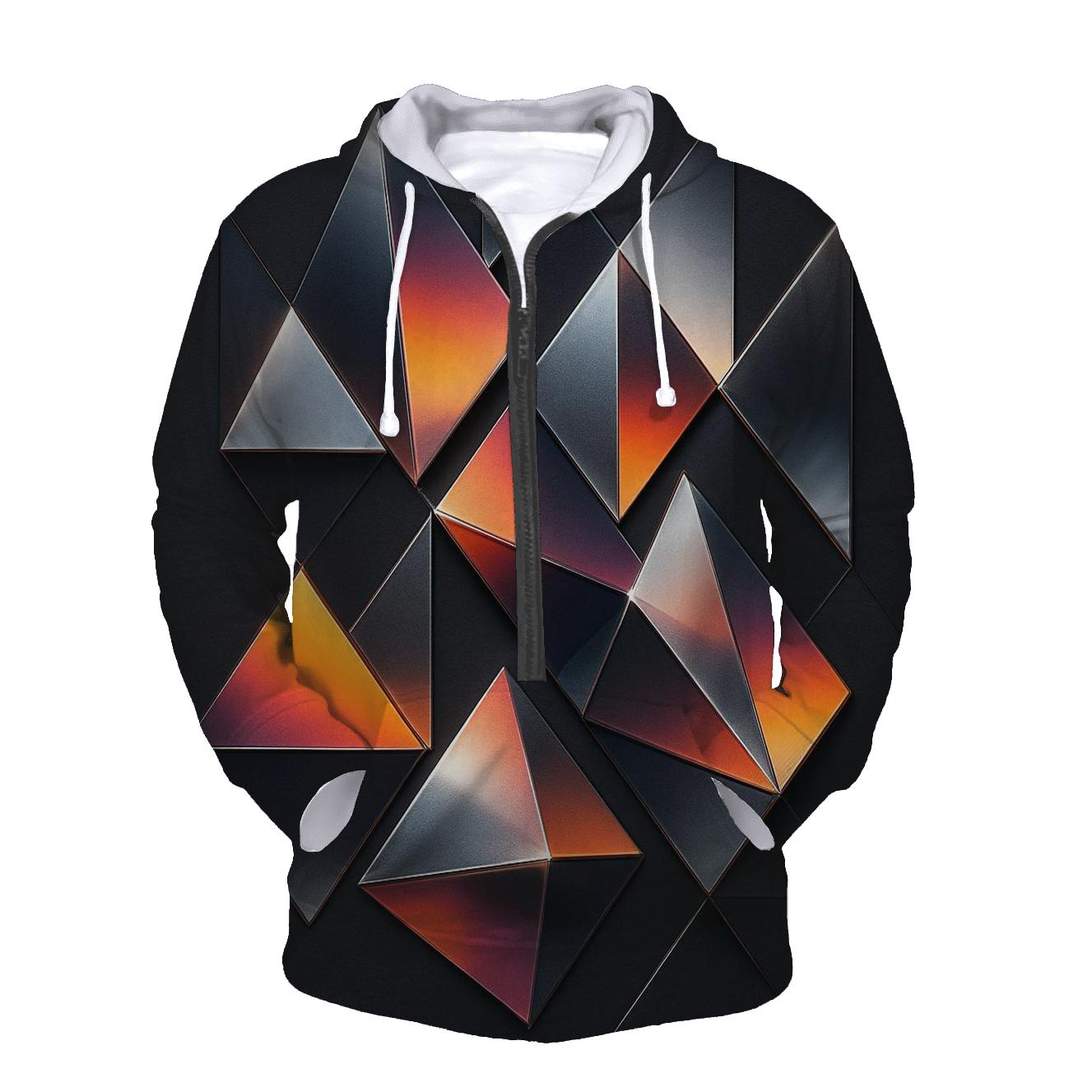 Chrome Mirage Triangles heavyweight hoodies