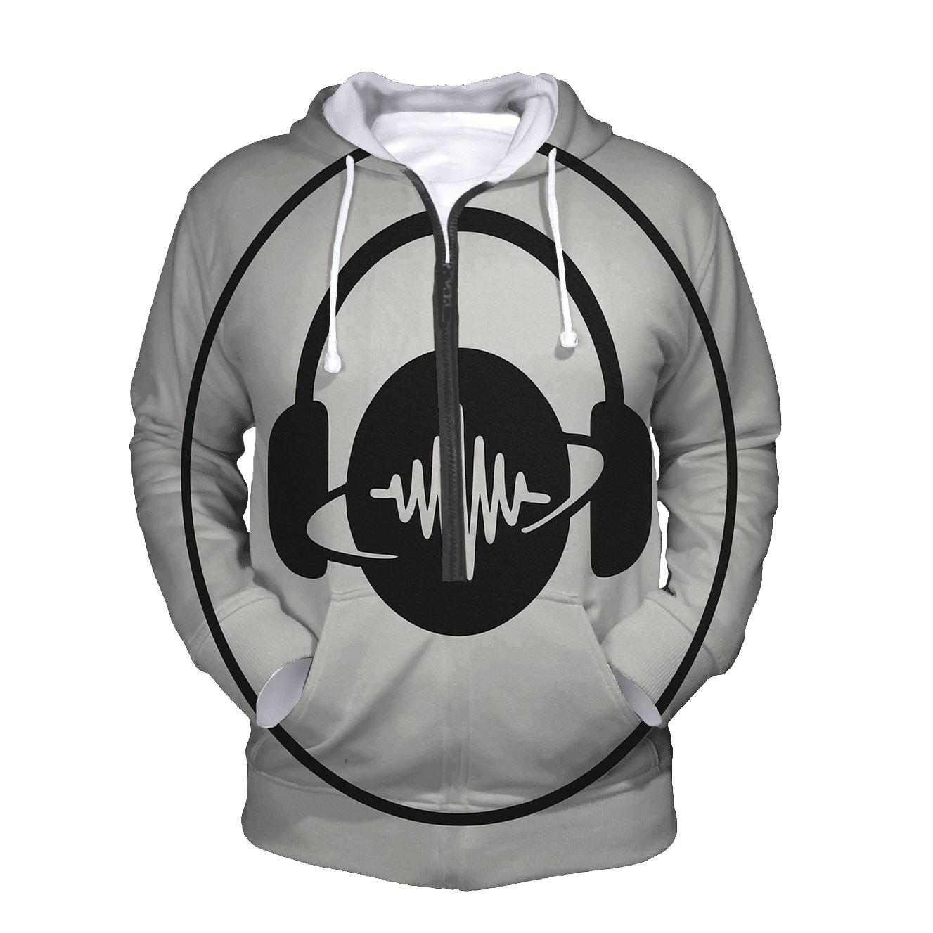 Headphone Orbit Minimal premium hoodies
