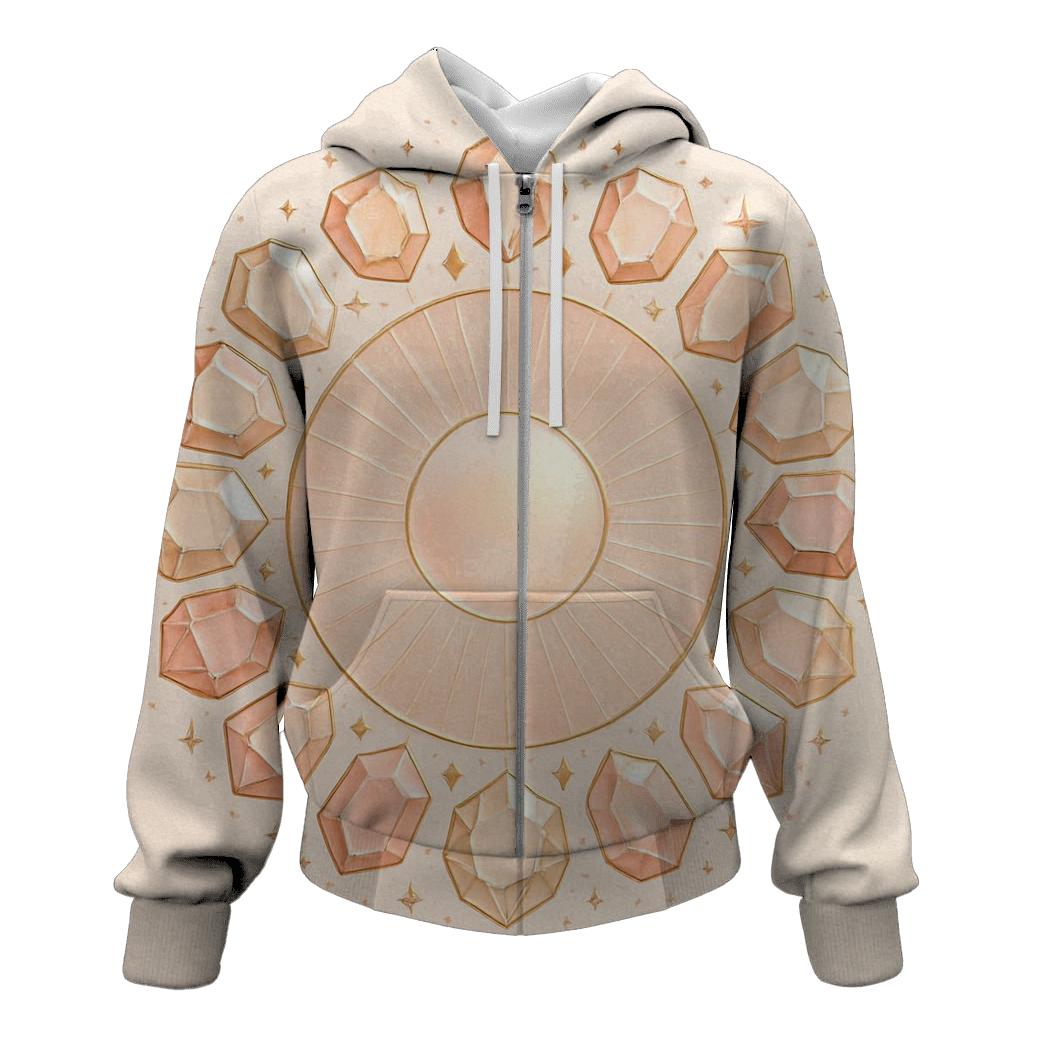 Rosy Gem Halo hoodie designs