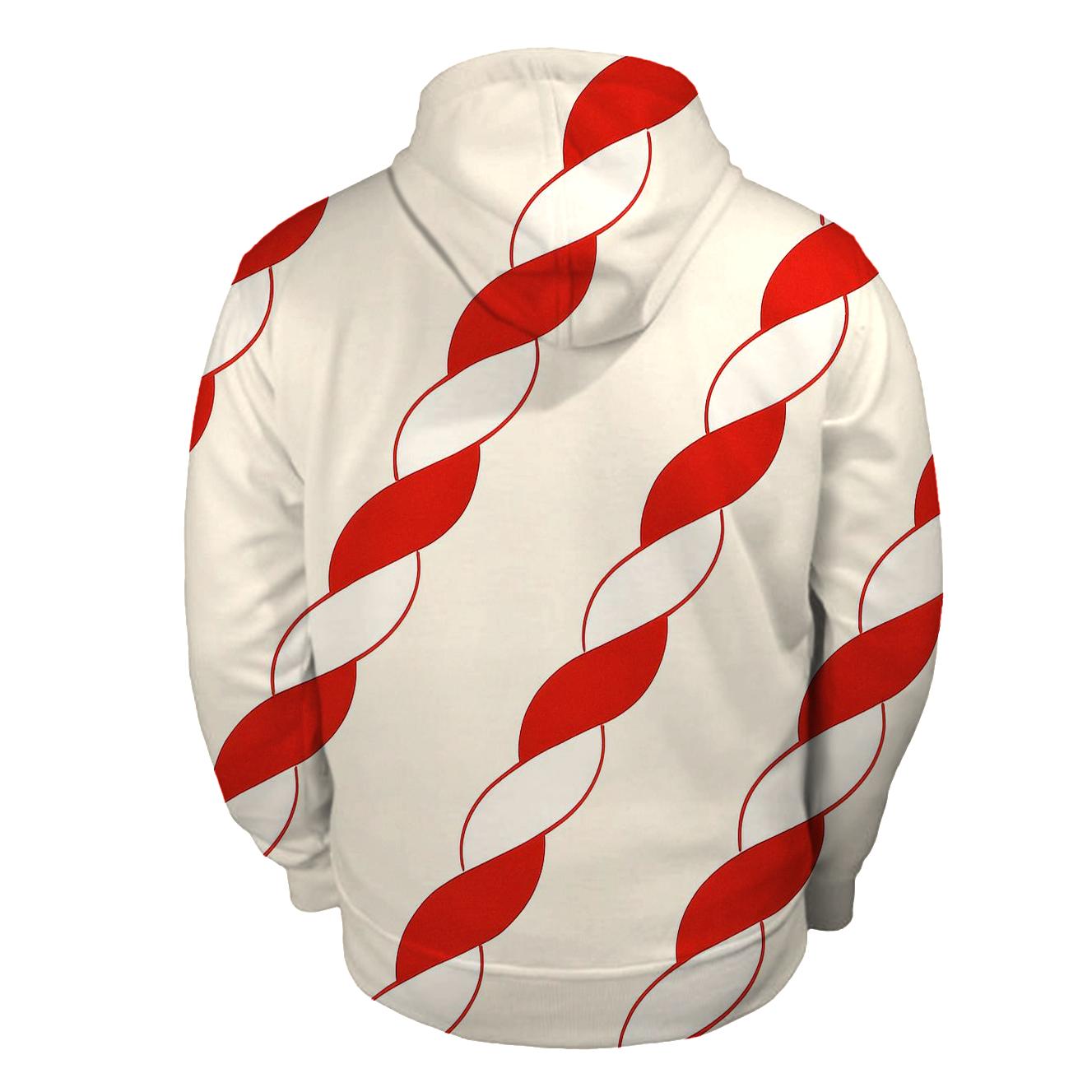 Geometric Candy Cane Twist custom hoodies