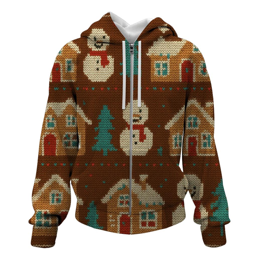 Gingerbread Village Parade Design hoodies fashion