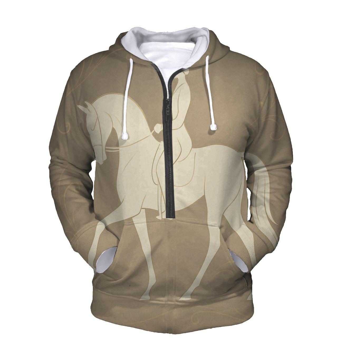 Equestrian Dressage Silhouette premium hoodies