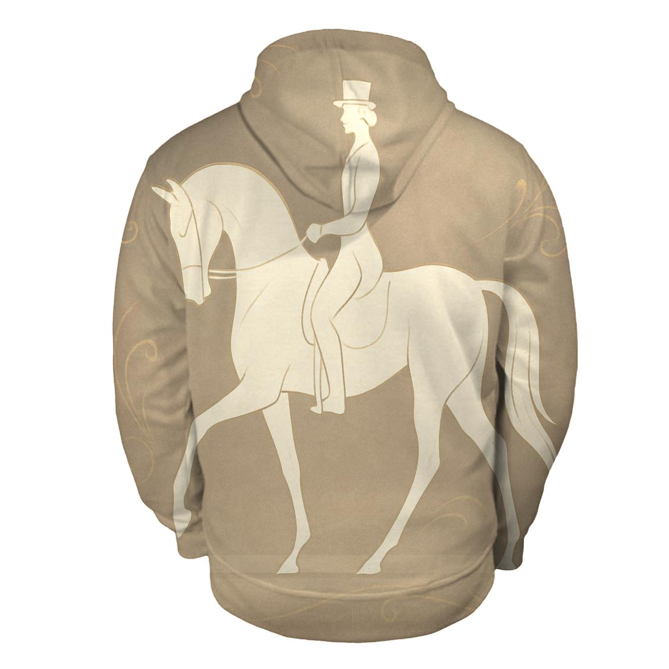 Equestrian Dressage Silhouette premium hoodies