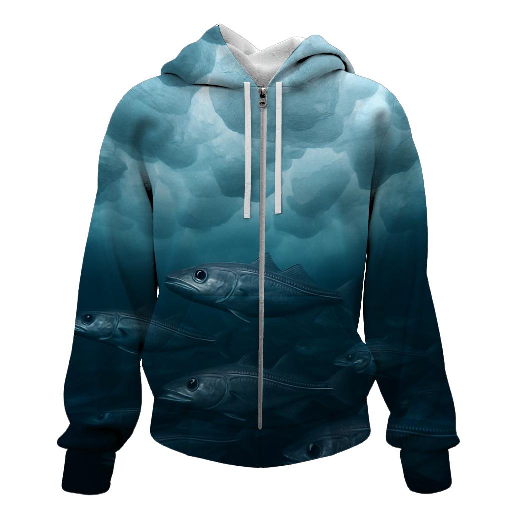 Under-Ice Forage Arctic Cod designer hoodies