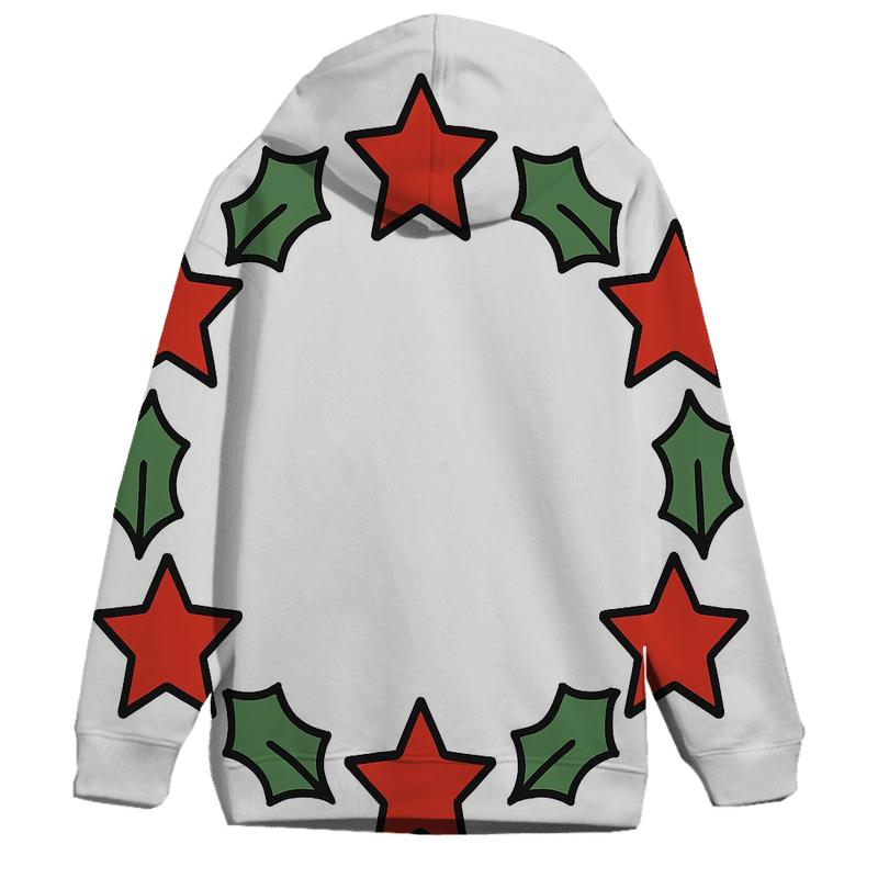Starry Holly Wreath Harmony pullover hoodies