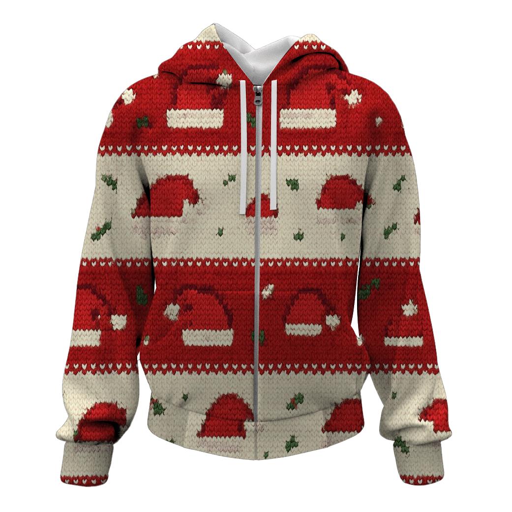 Santa Hat Scatter Bands Design hoodie designs