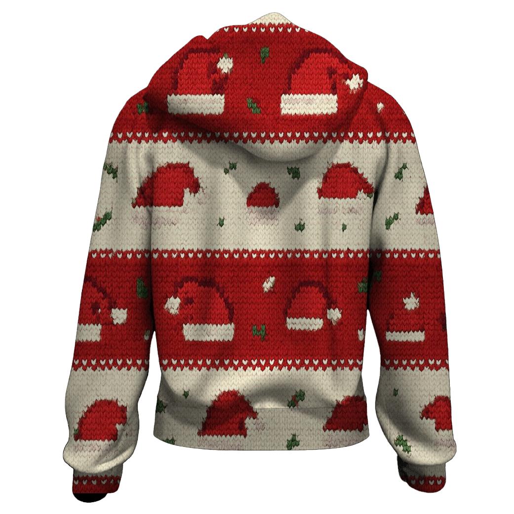 Santa Hat Scatter Bands Design hoodie designs