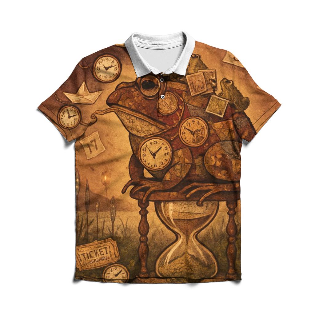 Patchwork Time Toad custom polo shirts