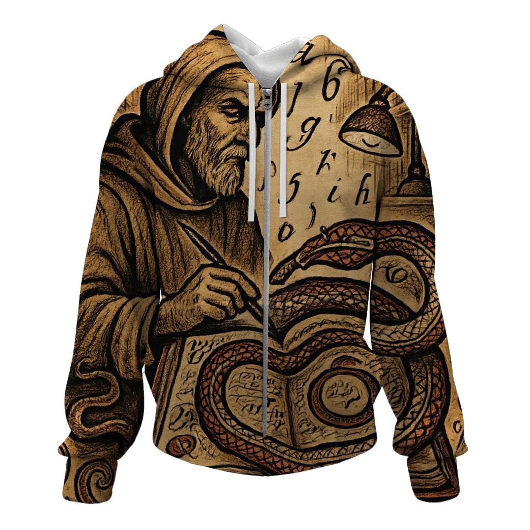 Library Ouroboros Archivist lightweight hoodies
