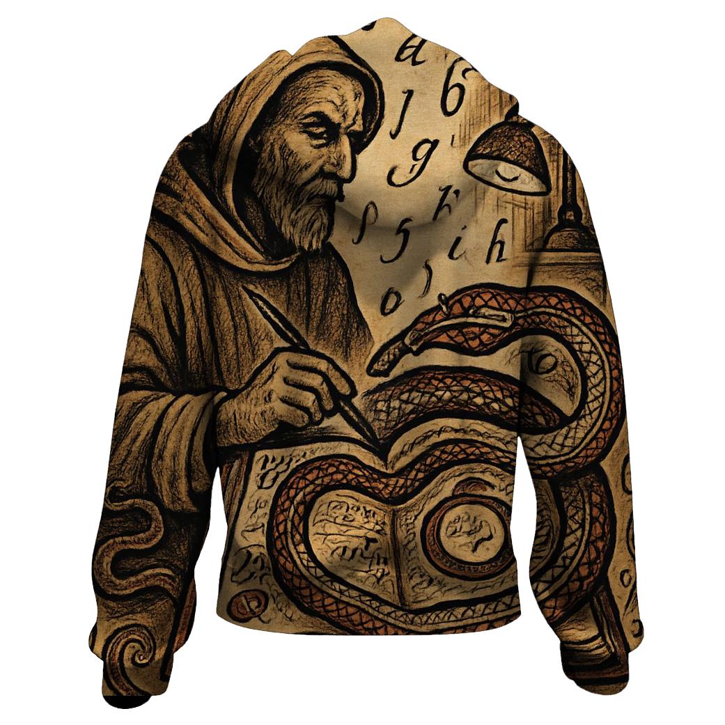 Library Ouroboros Archivist lightweight hoodies