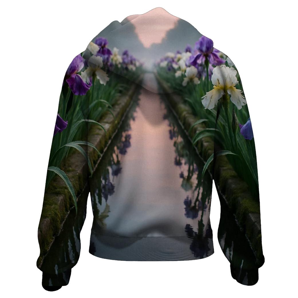 Iris Reflection Canal Garden hoodies fashion