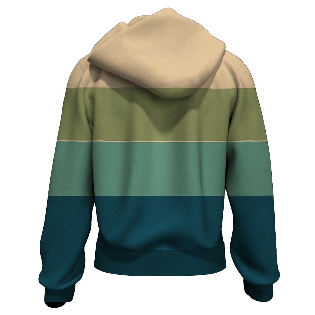 Horizon Stripe Gradient embroidered hoodies