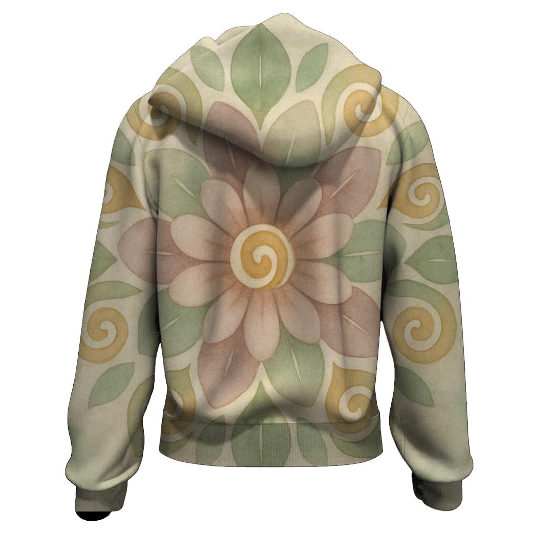 Quiet Bloom Mandala custom hoodies