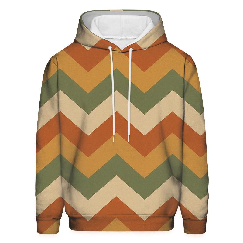 Muted Earthtone Chevron premium hoodies