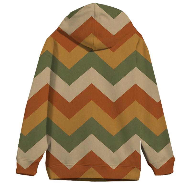 Muted Earthtone Chevron premium hoodies